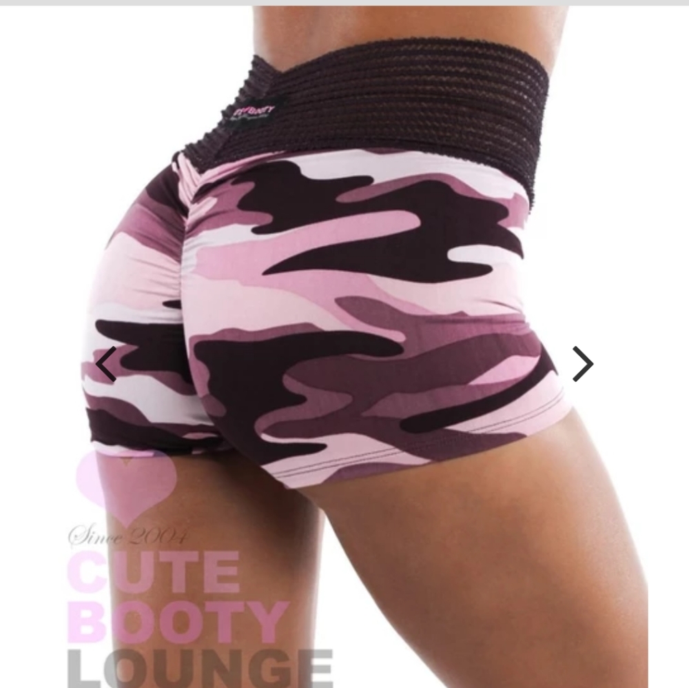 COPY - Cute Booty Lounge Pink Camo Shorts